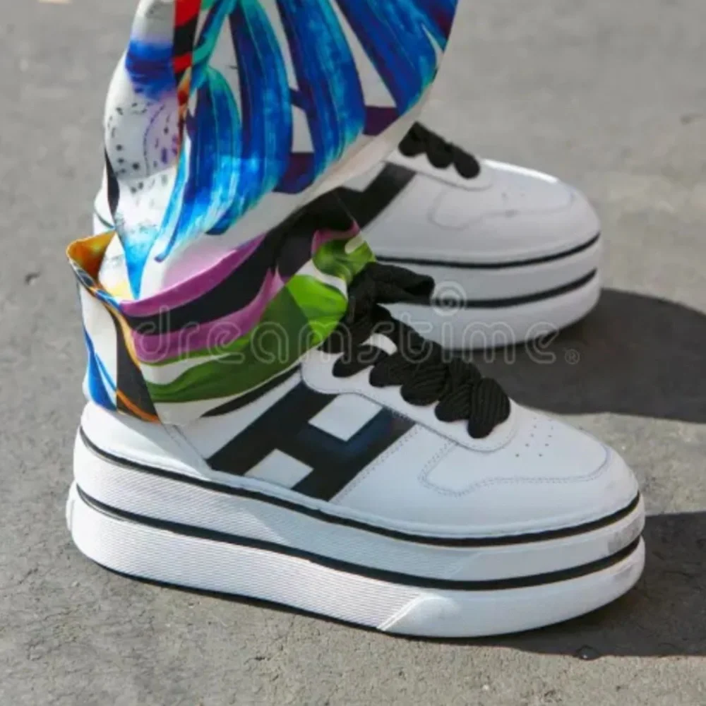 Coco Rossino Silver and Black Platform Sneakers - Picture 13 of 13